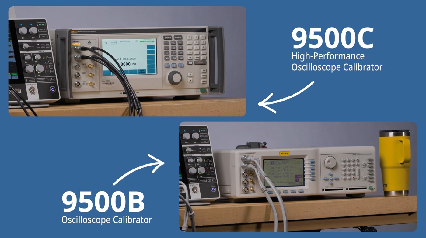 Сравнение Fluke 9500C и 9500B