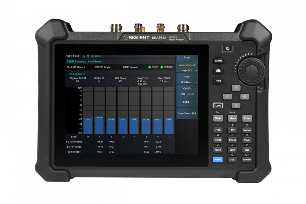 SIGLENT SHA862A Анализатор сигналов ручной от 9 кГц до 7,5 ГГц