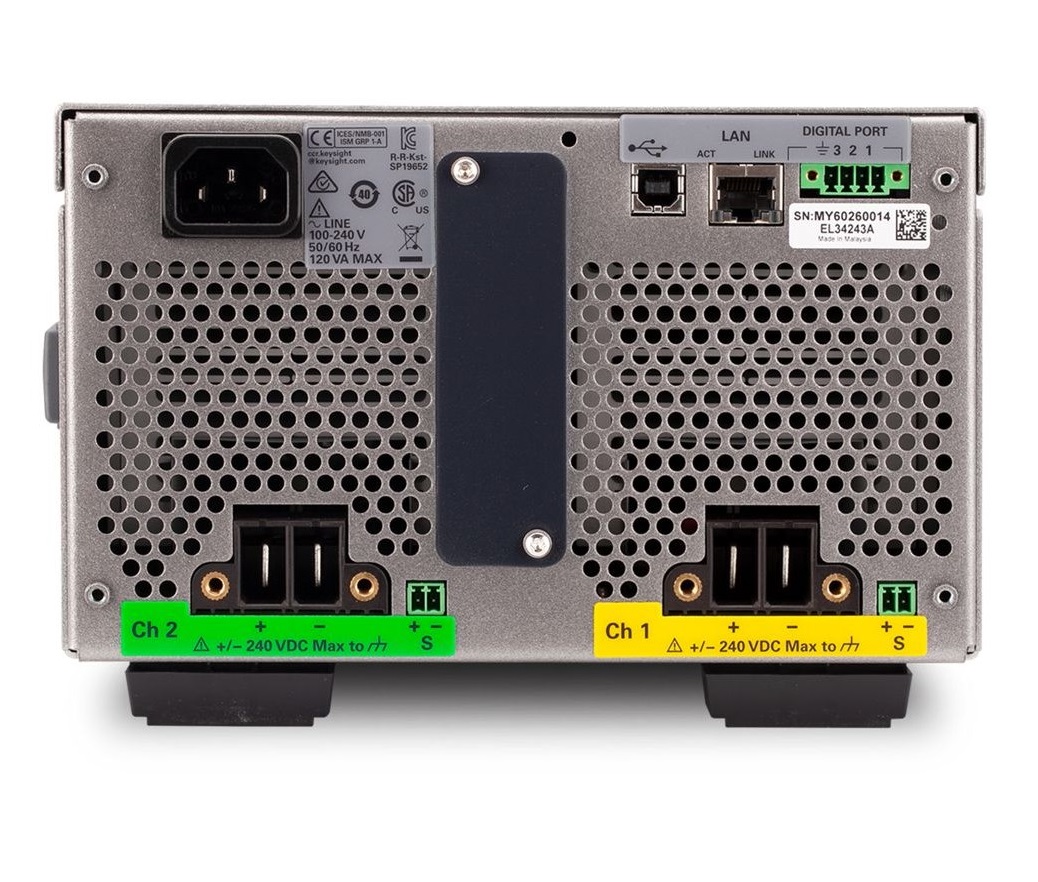 Keysight EL34243A Настольная электронная нагрузка 600 Вт, двойной вход 150 В, 60 А, 300 Вт