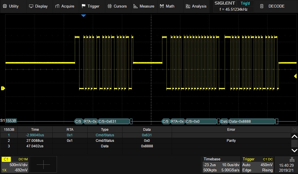SDS-5000X-MIL1553B