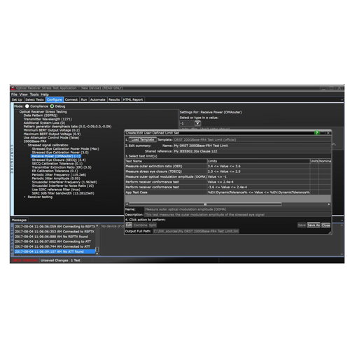 Keysight N4917BSCB Стресс-тестирование оптического приемника