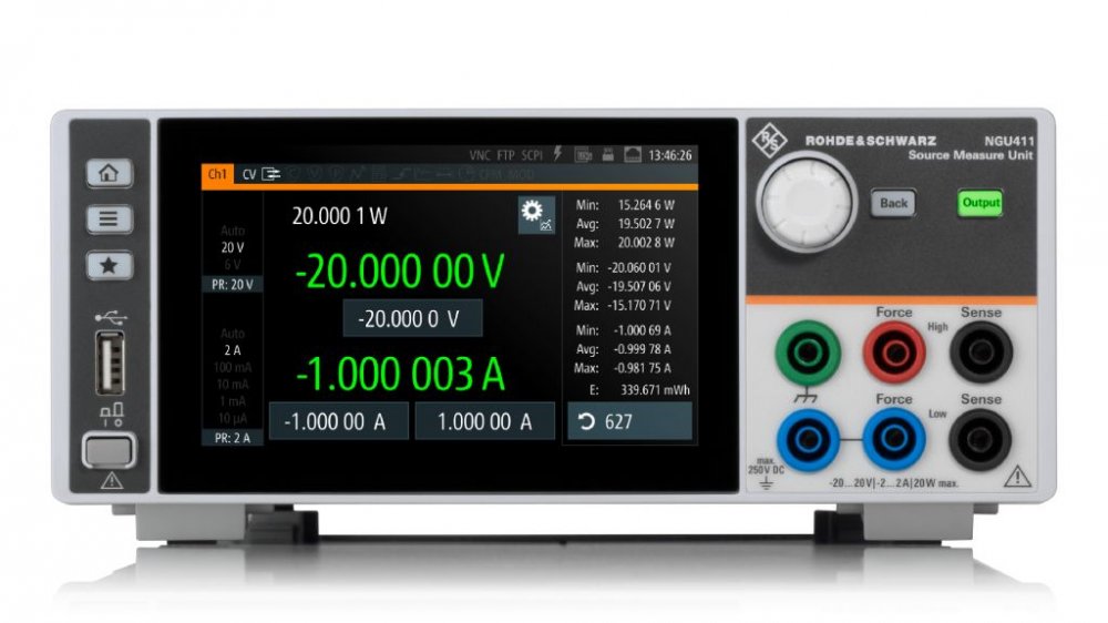 R&S NGU411 Одноканальный источник-измеритель 20 Вт