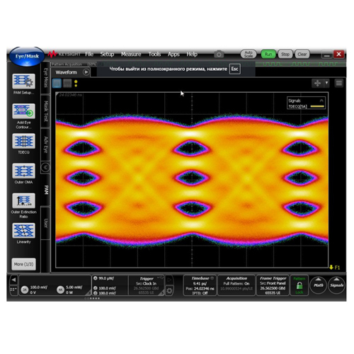 Keysight N4917BSCB Стресс-тестирование оптического приемника