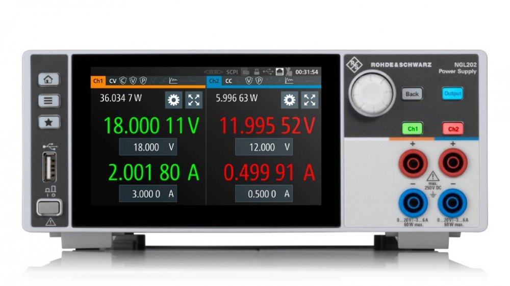 R&S NGL202 Двухканальный блок питания постоянного тока 120 Вт