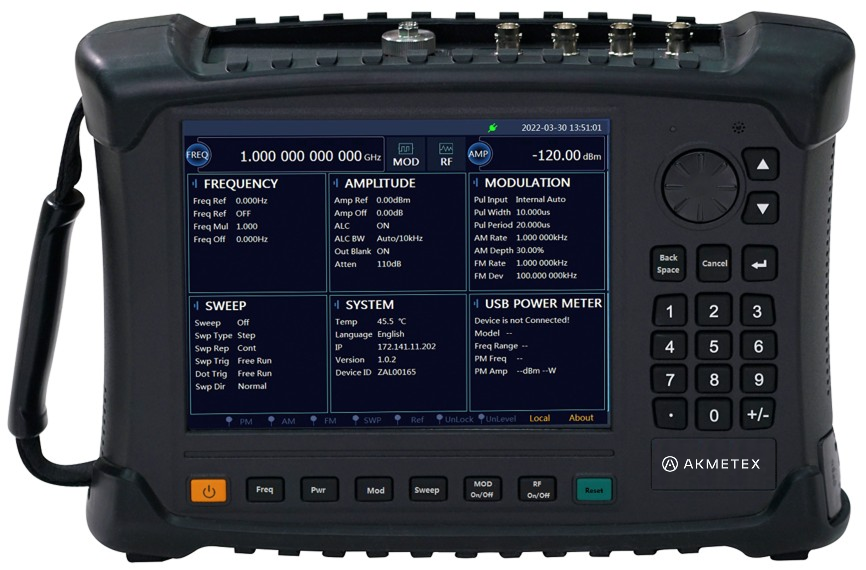 AkmeTech AT1433D Портативный генератор сигналов от 1 МГц до 20 ГГц