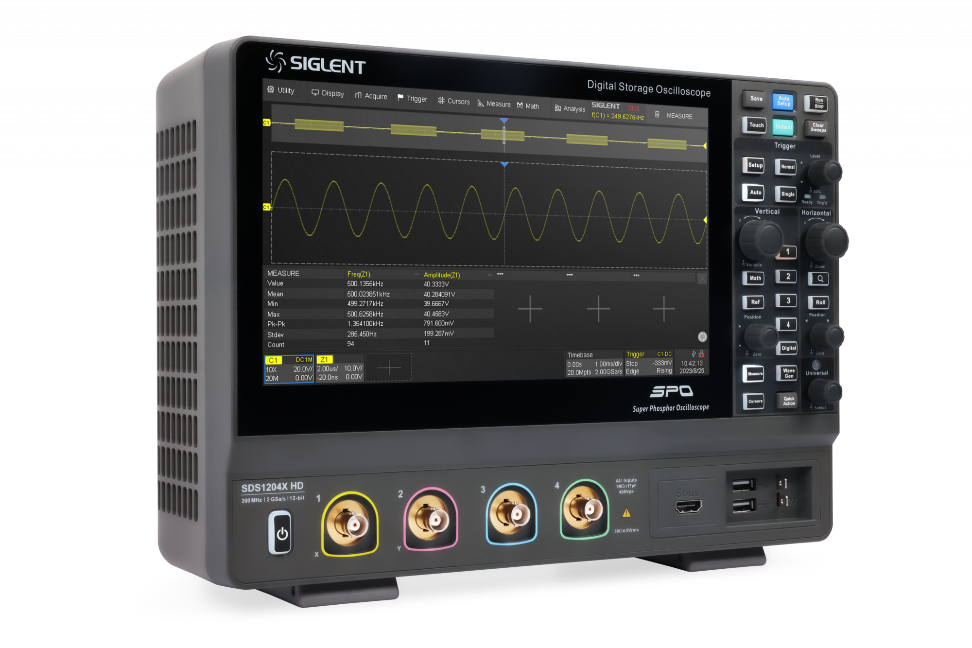 SIGLENT SDS1204X HD Осциллограф цифровой запоминающий