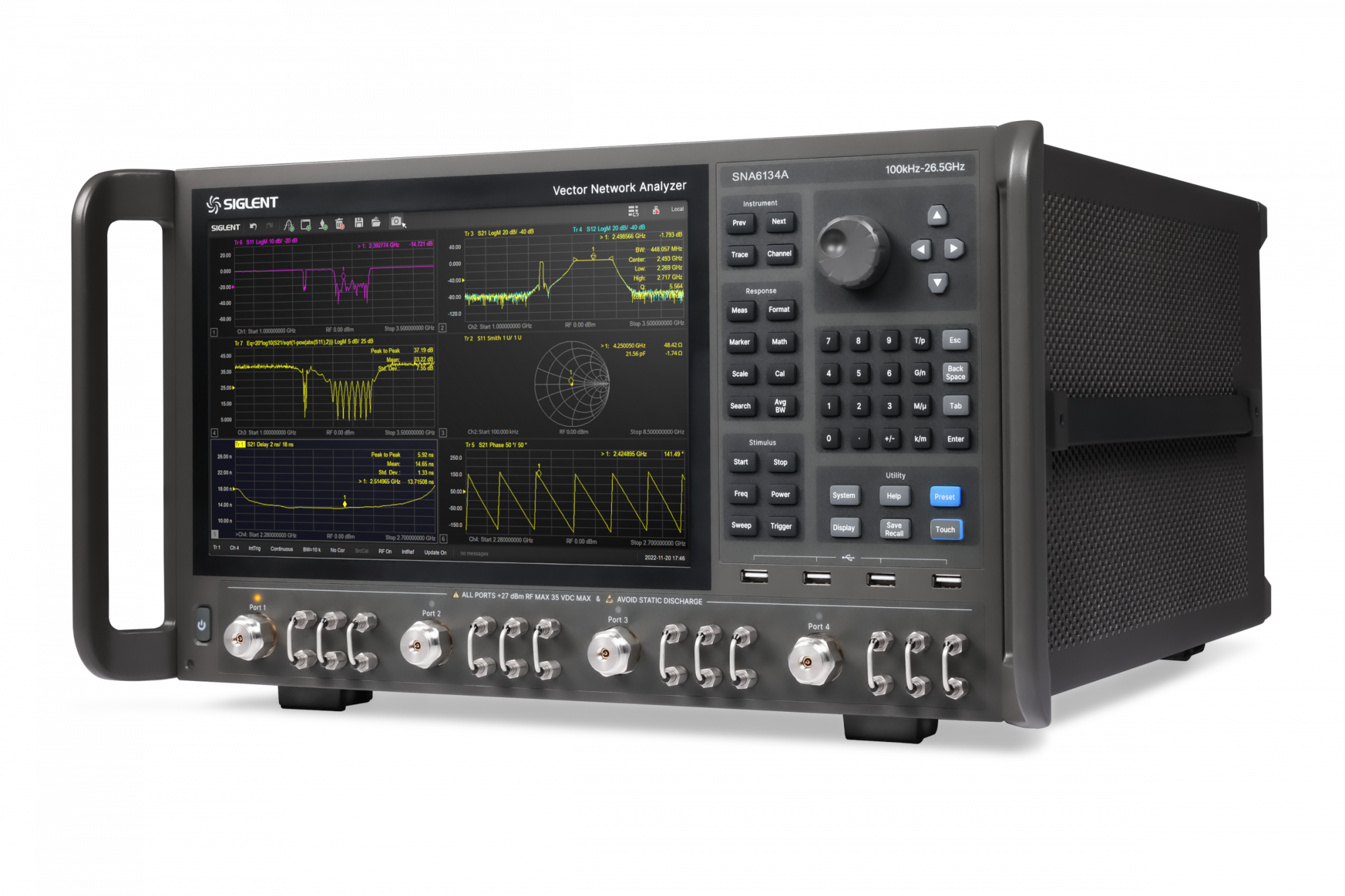 SIGLENT SNA6034A Векторный анализатор цепей 100 кГц - 26,5 ГГц, 4 порта