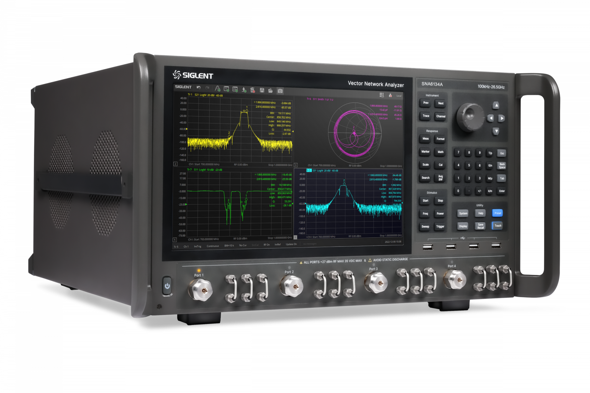 SIGLENT SNA6034A Векторный анализатор цепей 100 кГц - 26,5 ГГц, 4 порта