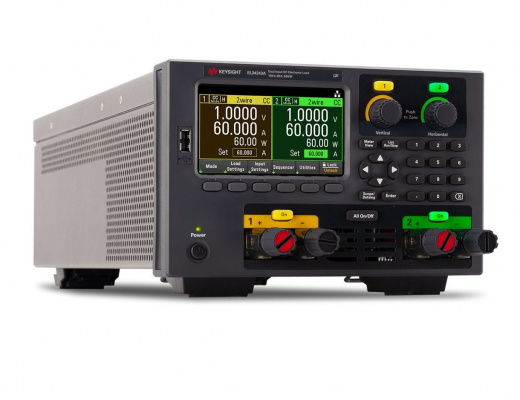 Keysight EL34243A Настольная электронная нагрузка 600 Вт, двойной вход 150 В, 60 А, 300 Вт