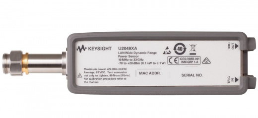 Keysight U2049XA Датчик пиковой и средней мощности LAN от 10 МГц до 33 ГГц